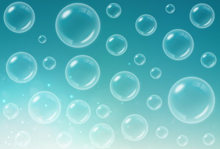 Soap Bubbles background.のイラスト素材