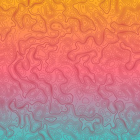 Topographic map background. Vector illustrationのイラスト素材