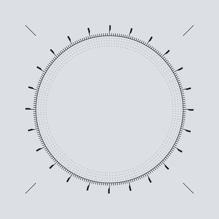 Ui & Data Design. Futuristic elements, vector background, isolatedのイラスト素材