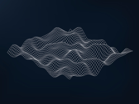 Futuristic Hud, ui vector gridのイラスト素材