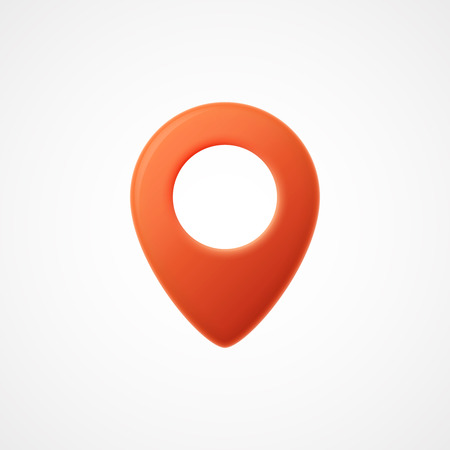 3d Map pointer icon. Map Markers. illustrationのイラスト素材