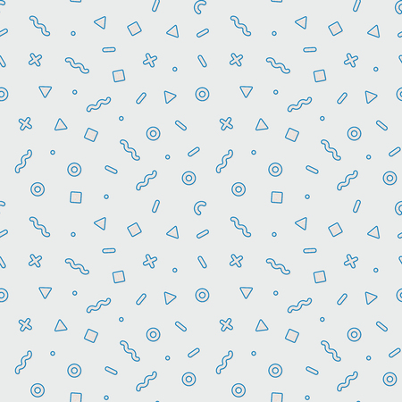 Geometric sweets seamless pattern. Abstract vector illustration with geometric elements, shapes.のイラスト素材