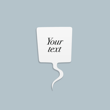 Speech bubbles in flat design. Vector illustrationのイラスト素材