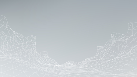 Futuristic Hud, ui vector grid. Music sound waves set. Audio digital equalizer technology, pulse musical.のイラスト素材