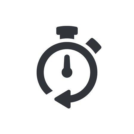 Timer icon. Timer symbol, pictogram. Vector isolated iconのイラスト素材