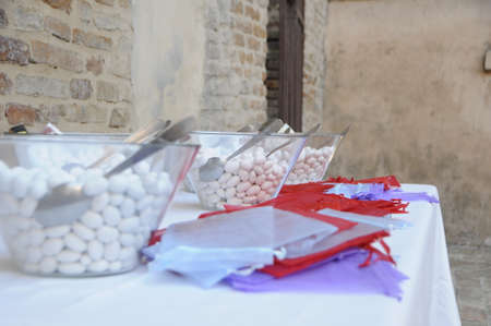 Wedding event held in the hills of the Province of Modenaの写真素材