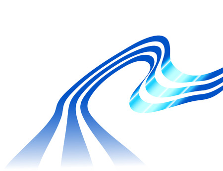 Card with metal ribbon. Vector illustrationのイラスト素材