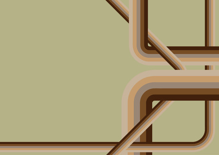 Card with ribbon - stripes. Vector illustrationのイラスト素材