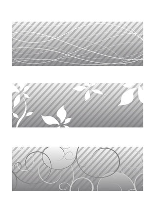 Halftone headers collection - patterns. のイラスト素材