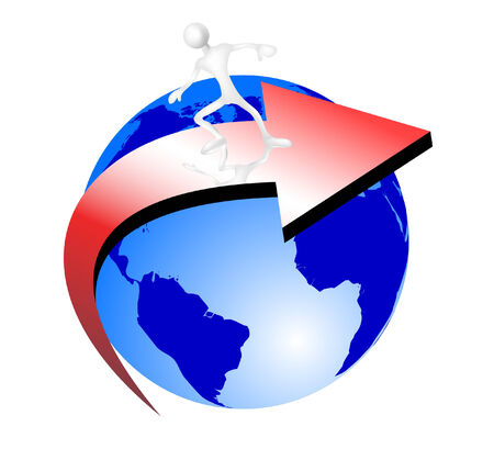 World surfing concept. Vector illustrationのイラスト素材