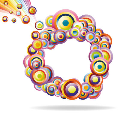 abstract rainbow pattern. illustrationのイラスト素材