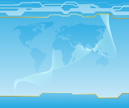 High-tech abstract blue background.  illustrationのイラスト素材