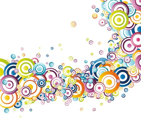 Fresh rainbow wave. のイラスト素材