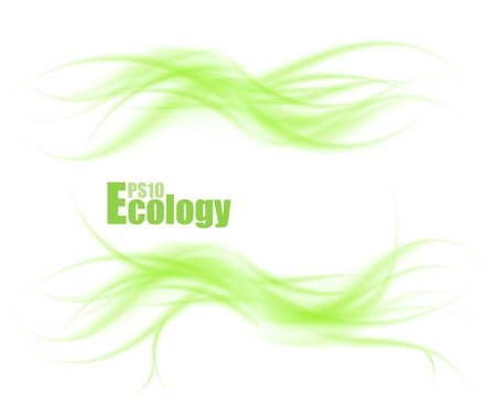 Abstract wave ecology concept. illustrationのイラスト素材