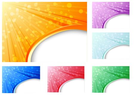 Abstract business backgrounds collection. Vector illustrationのイラスト素材
