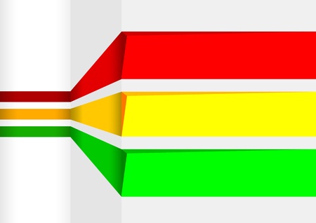 Perspective background with three colorful lines  Vector illustrationのイラスト素材