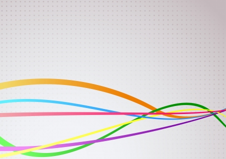 Abstract communicational colorful bright waves. Vector illustrationのイラスト素材