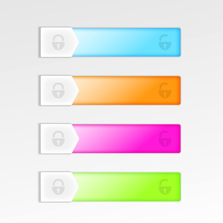 Mobile device interface sliding elements. Vector illustrationのイラスト素材