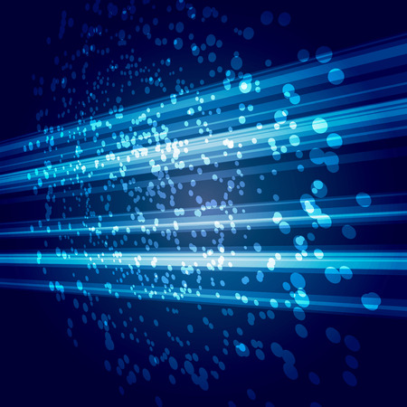 Bright sparkling shimmering light and lines background. Vector illustrationのイラスト素材