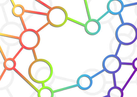 Atom intricacy communication backgroundのイラスト素材