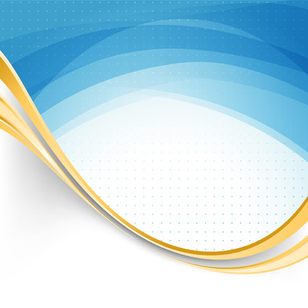 Blue swoosh lines modernistic folder template. Vector illustrationのイラスト素材