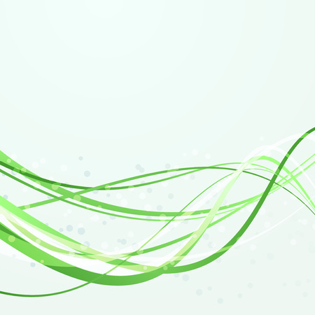 Green swoosh abstract lines template. Vector illustrationのイラスト素材