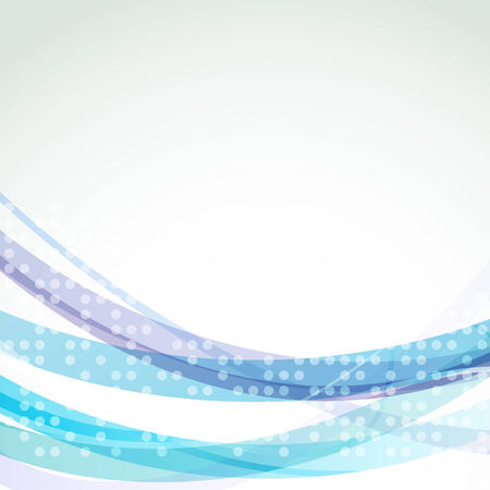 Bright swoosh abstract blue lines dot template. Vector illustrationのイラスト素材