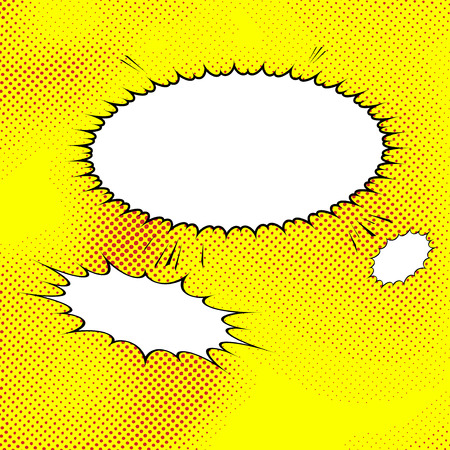 Modern comic speech bubble pop-art style. Vector illustrationのイラスト素材