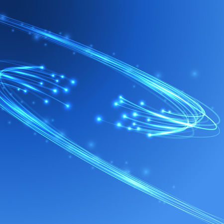 Cable energy connection - electricity flow tech. Vector illustration