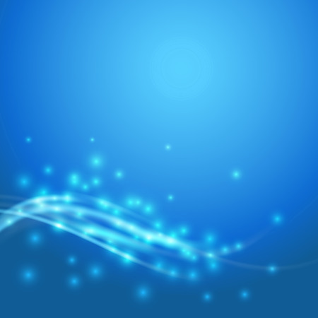 Blue speed swoosh tech wave abstraction - modern background futuristic fiber optics lines. Vector illustrationのイラスト素材
