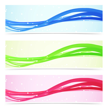 Web speed line colorful banner collection. Vector illustrationのイラスト素材