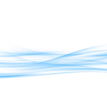 Light blue abstract soft vivid background with smooth swoosh halftone gradient border lines. Vector illustrationのイラスト素材