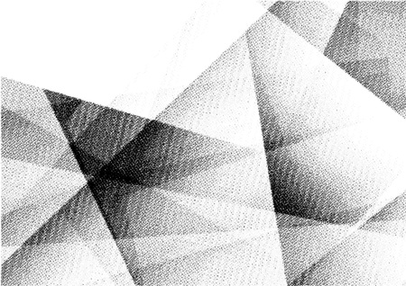 Modern halftone geometrical dirty distressed layout. Vector illustrationのイラスト素材