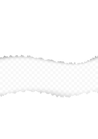 Torn paper abstract template layout. Realistic ripped edges background with space for your text. Vector illustrationのイラスト素材