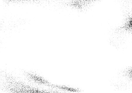 Grungy abstract noise particle halftone vintage grain effect template. Easy create fashionable retro scratched rough old layout. Vector illustrationのイラスト素材