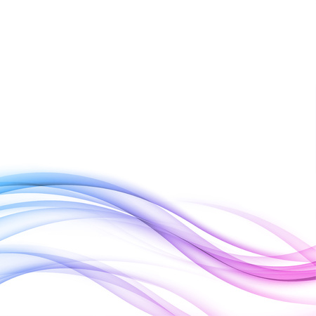 Bright modern futuristic elegant wave lines forming transparent colorful gradient liquid air swoosh pattern. Vector illustrationのイラスト素材