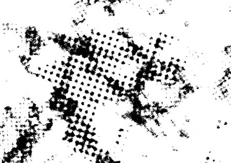 Torn ripped abstract black and white overlay layout. Distressed urban retro graphic funky background. Easy to apply over any image effect. Vector illustrationのイラスト素材