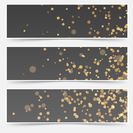 Abstract New Year party  with golden dust particle.のイラスト素材