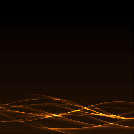 Mystic abstract orange smoke elegant wave line pattern background Vector illustrationのイラスト素材