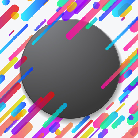 Futuristic abstract trendy colorful neon lines banner background. Bright Neon streaks Minimalistic Material design Contemporary poster design. Vector illustrationのイラスト素材