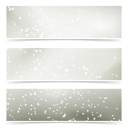 Winter fantasy shimmering halftone cards collection. Vector illustrationのイラスト素材