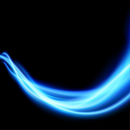 Bright abstract swoosh futuristic abstract speed wave lines over dark layout. Vector illustrationのイラスト素材