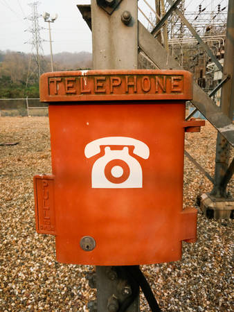 Callbox in Power substationの写真素材