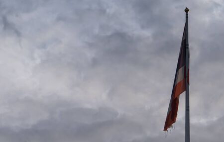Thailand Flag on Evening  with clouds