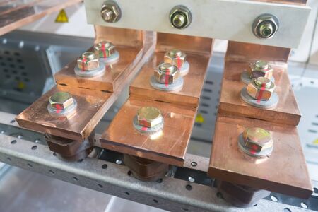 Copper bus bar in the Industrial power case