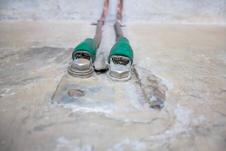 ground wireの写真素材