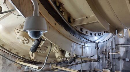 old cctv camera security factory