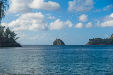 Beautiful islands and blue waters near Ogasawaraの写真素材