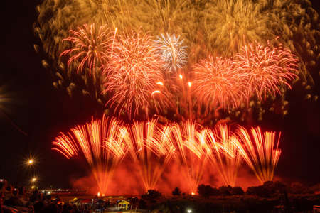 Fireworks festival in Ibarakiのeditorial素材