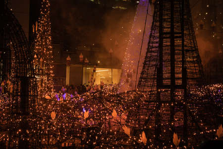 Illuminated Shiodome areaのeditorial素材